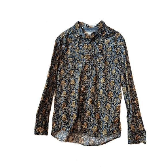 Cody James Paisley Long Sleeve Snap Up Shirt Mens M - Picture 1 of 3